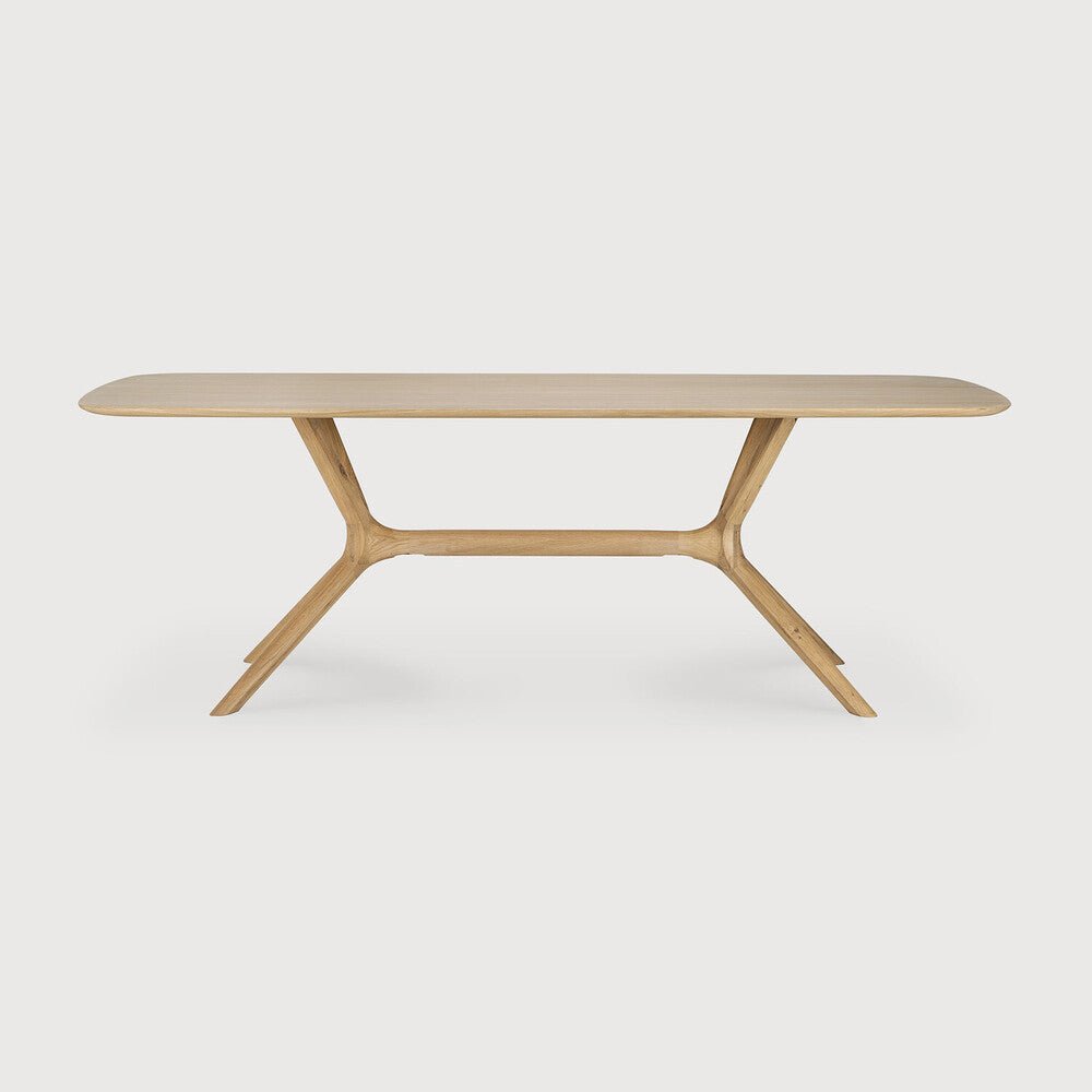 X Dining Table – Sculptural Solid Oak Centrepiece - Sage InteriorsEthnicraftDining Table