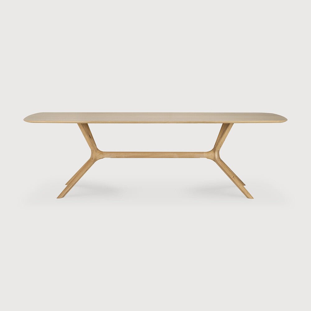 X Dining Table – Sculptural Solid Oak Centrepiece - Sage InteriorsEthnicraftDining Table
