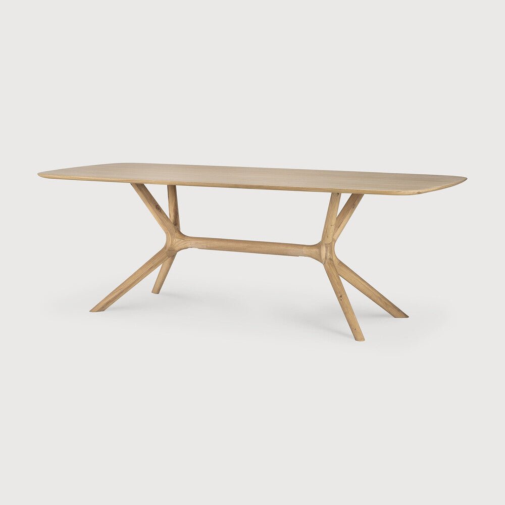 X Dining Table – Sculptural Solid Oak Centrepiece - Sage InteriorsEthnicraftDining Table