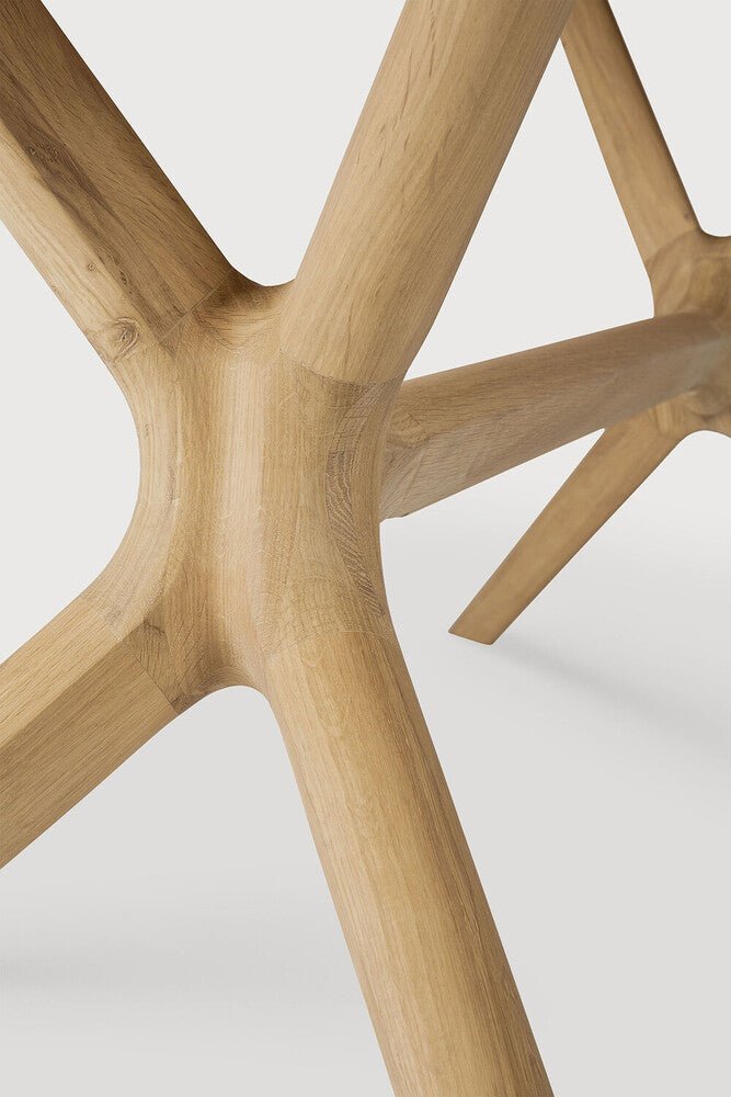X Dining Table – Sculptural Solid Oak Centrepiece - Sage InteriorsEthnicraftDining Table