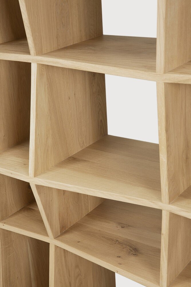 Z Rack – Modern Geometric Wooden Bookcase Sage Interiors - Sage InteriorsEthnicraft