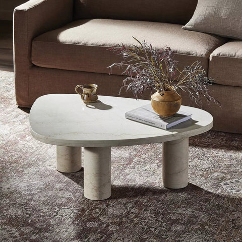 Zion Cream Coffee Table - Sage InteriorsFour Hands