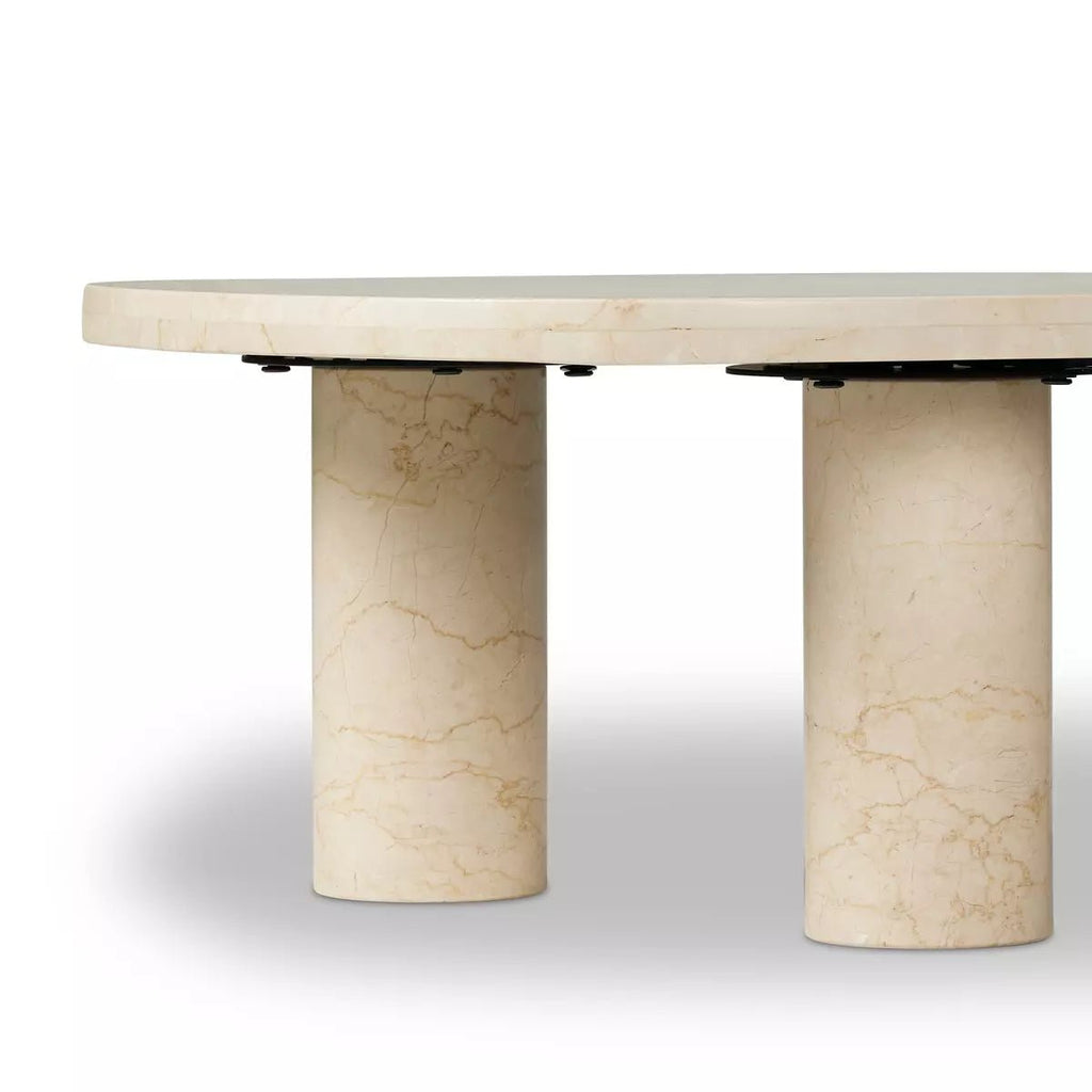 Zion Cream Coffee Table - Sage InteriorsFour Hands
