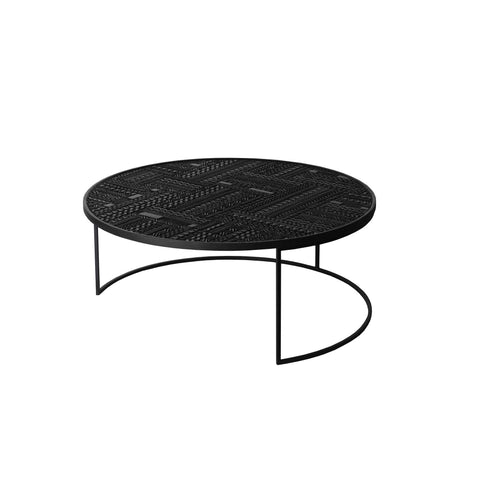 Teak Tabwa Round Nesting coffee table - set of 3