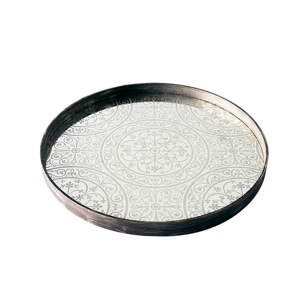Moroccan Frost mirror tray 24 x 24 x 2