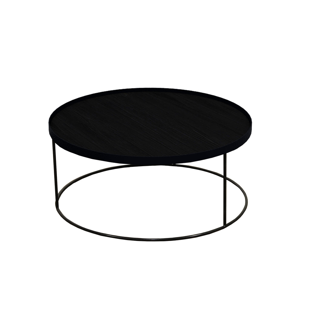 Round tray coffee table 37x 37 x 15  (tray not included)