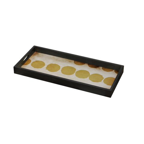 Sienna Dots glass tray 27 x 12 x 2