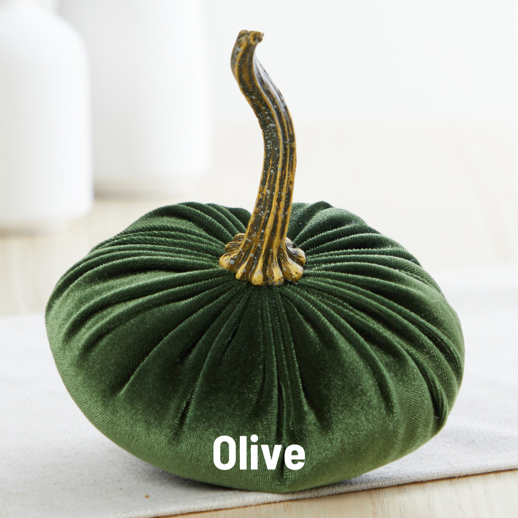 Handmade SMALL Velvet Pumpkins  Fall Table Modern Decor