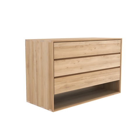 Oak Nordic Chest of Drawers - 3 Drawers