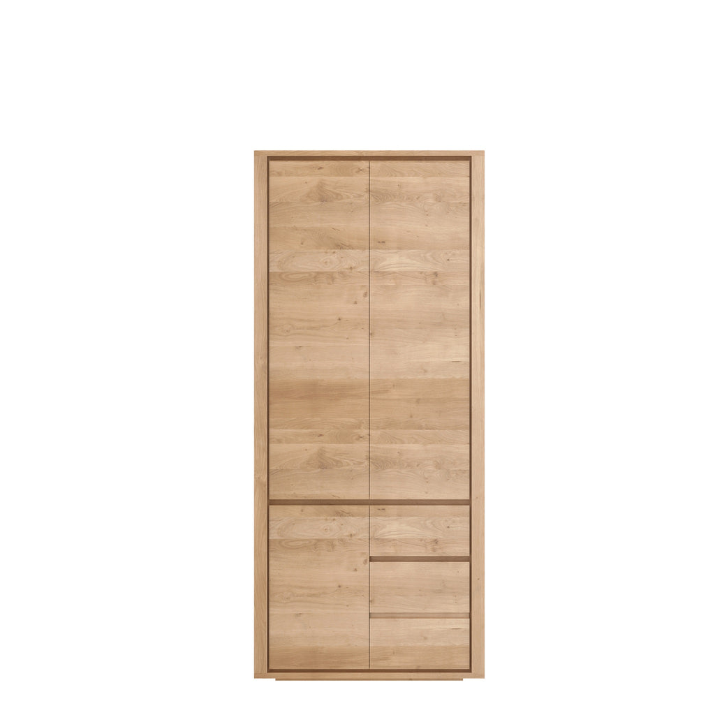 Oak Shadow dresser - 3 doors - 2 drawers 45 x 24 x 79