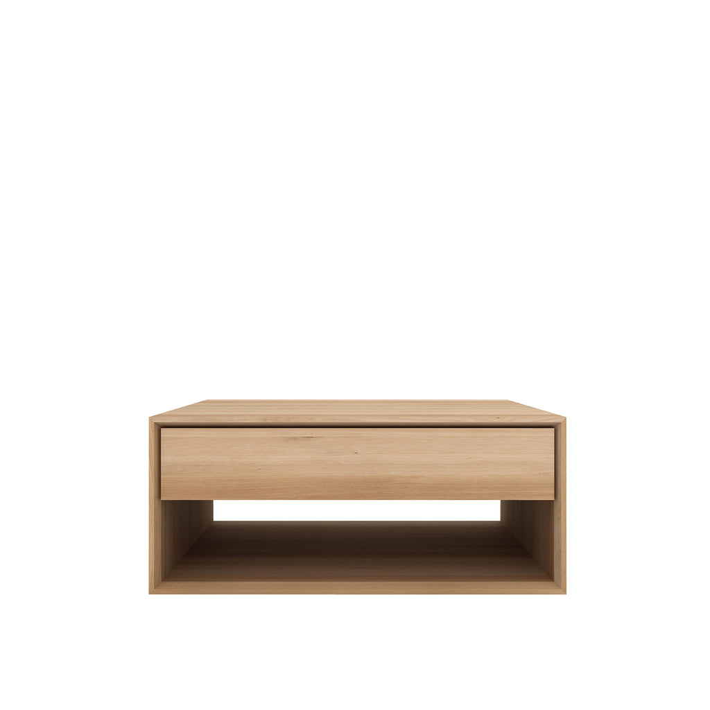 Oak Nordic coffee table - 1 drawer