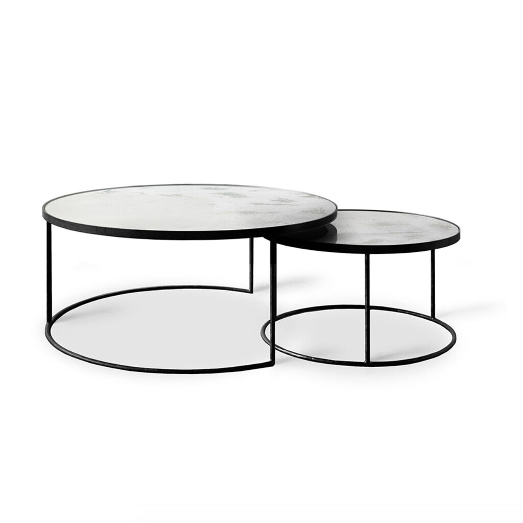 Clear Nesting Coffee Table - Set of 2