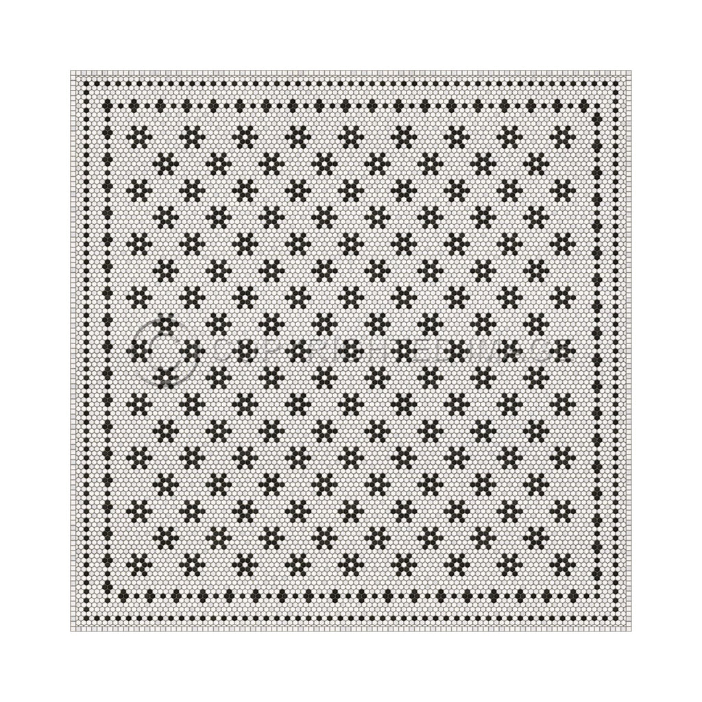 Clemont Avenue Vintage Vinyl Floorcloth