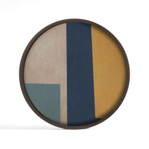 Geo Study Wood Valet Tray