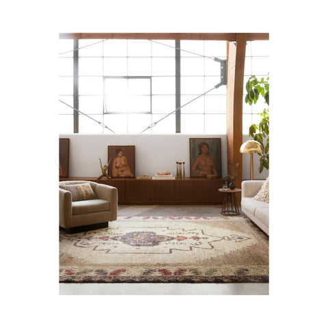 Loloi Cream Square Pillow
