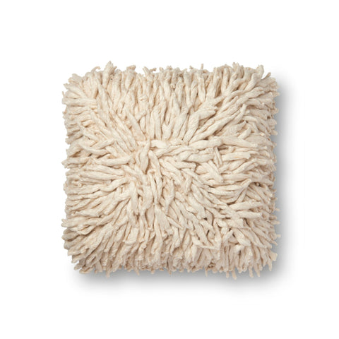 Loloi Cream Square Pillow