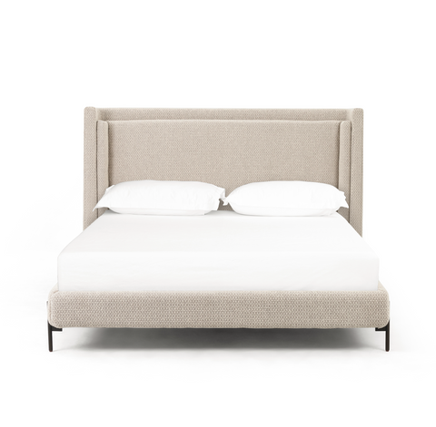 Layered Upholstered Queen Bed