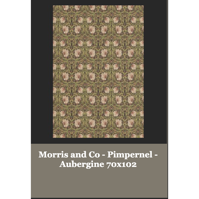 Morris and Co - Pimpernel - Aubergine 70 x 102