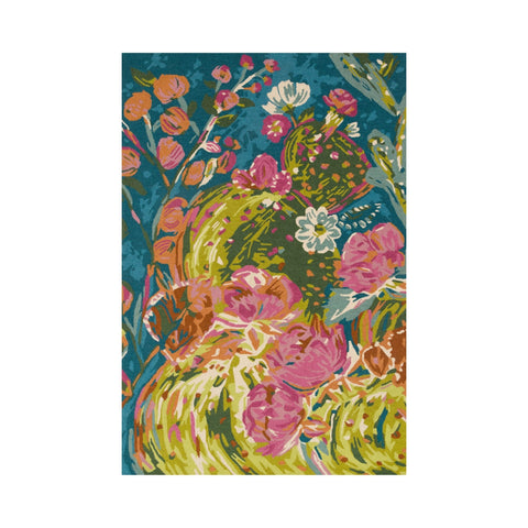 Wild Bloom Ocean/Multi Rug