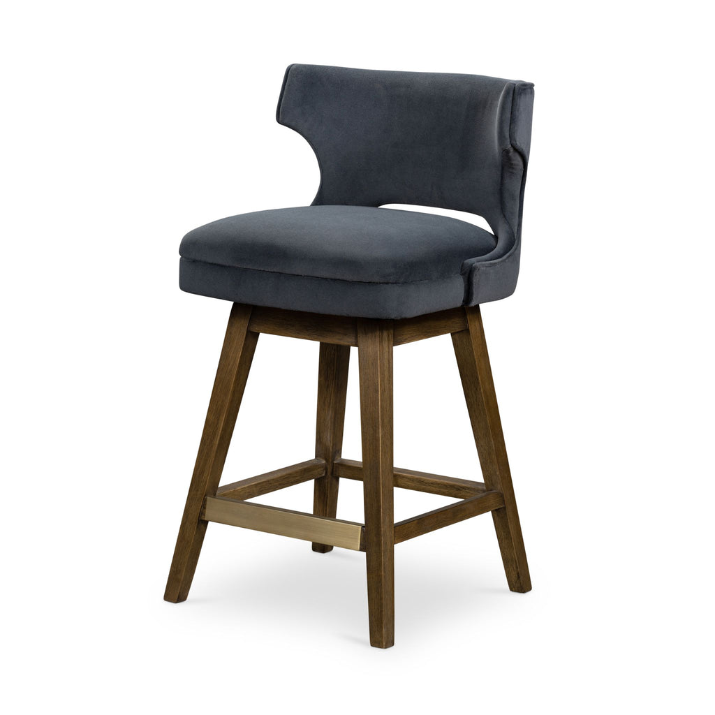 Antiqued Swivel Counter Stool