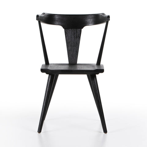 Aster Farmhouse Dining Chair, Black Oak