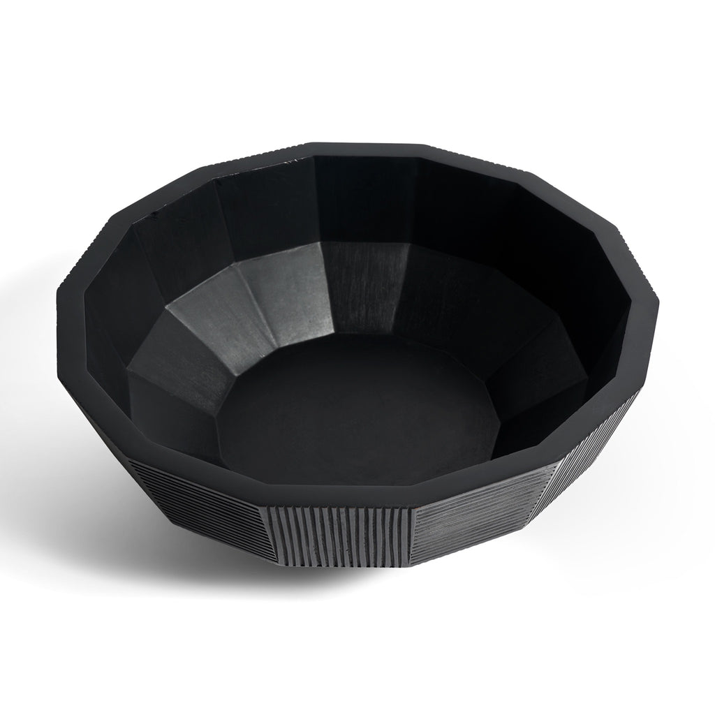 Black Striped Bowl