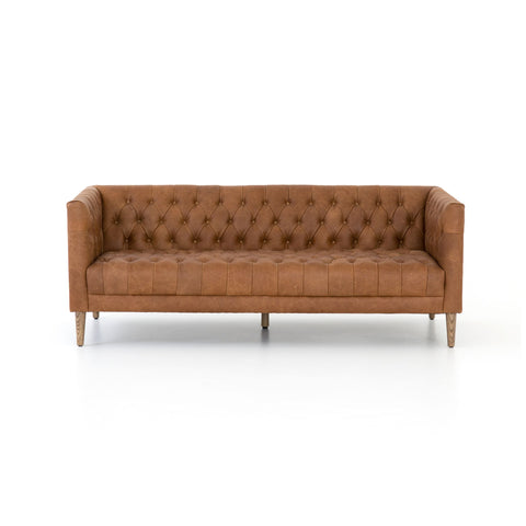 Carnegie Leather Sofa 75"