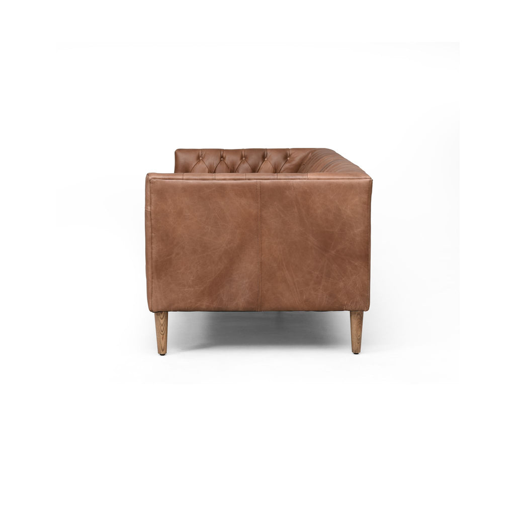 Carnegie Leather Sofa 75"