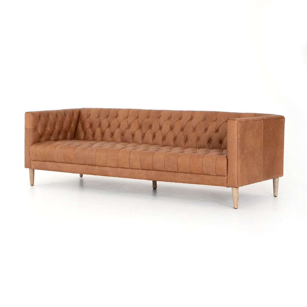 Carnegie Leather Sofa 90"
