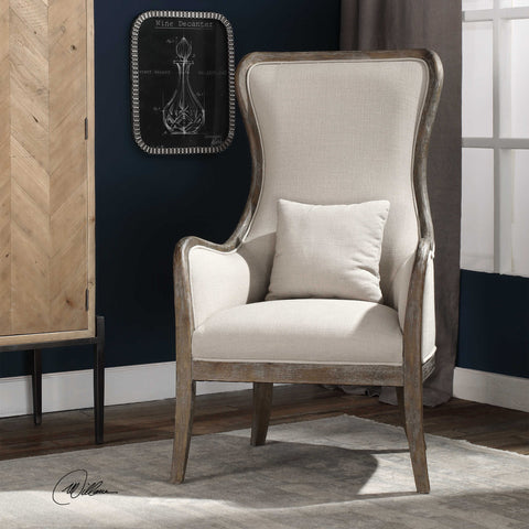 Athena Accent Chair, Stone