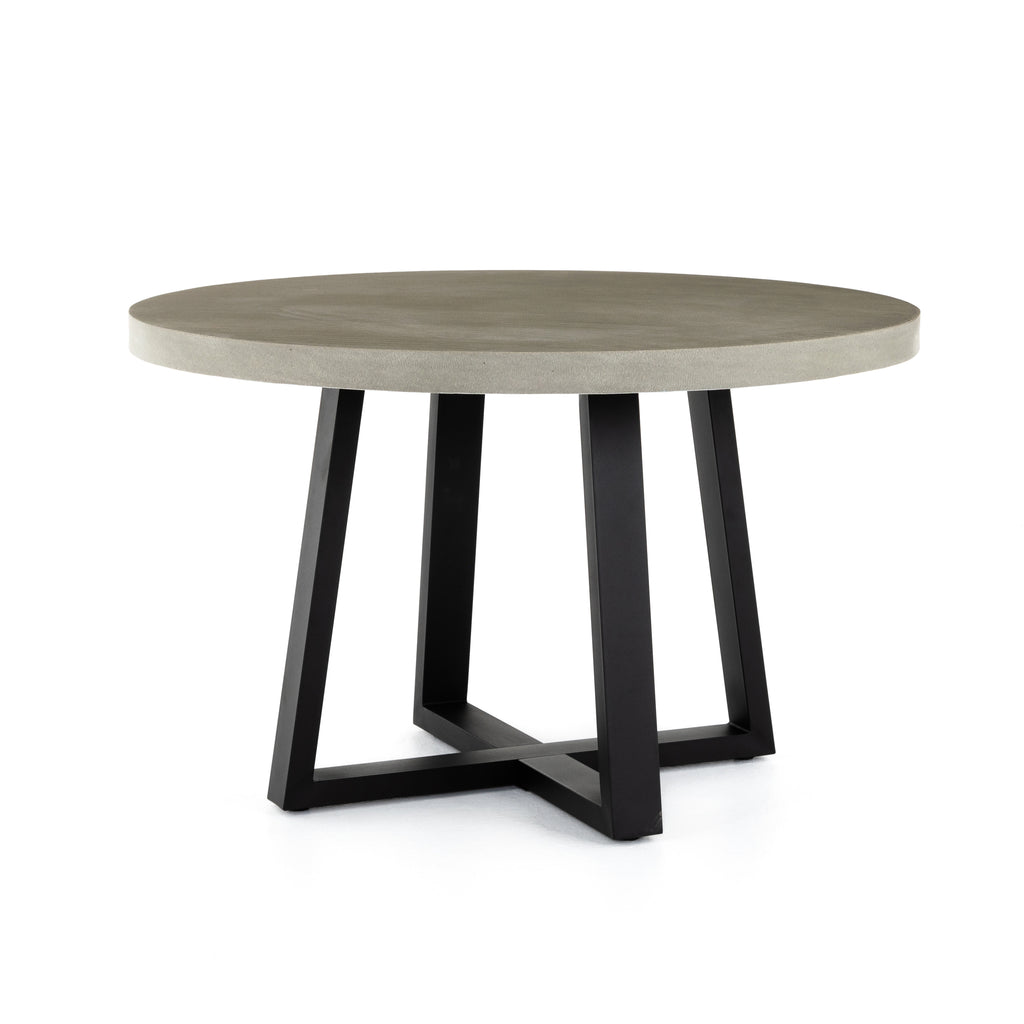 Lava Stone Round Indoor Outdoor Dining Table