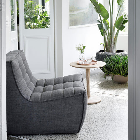 N701 Sofa - Dark Grey  1 Seater - Delivered to You Sooner
