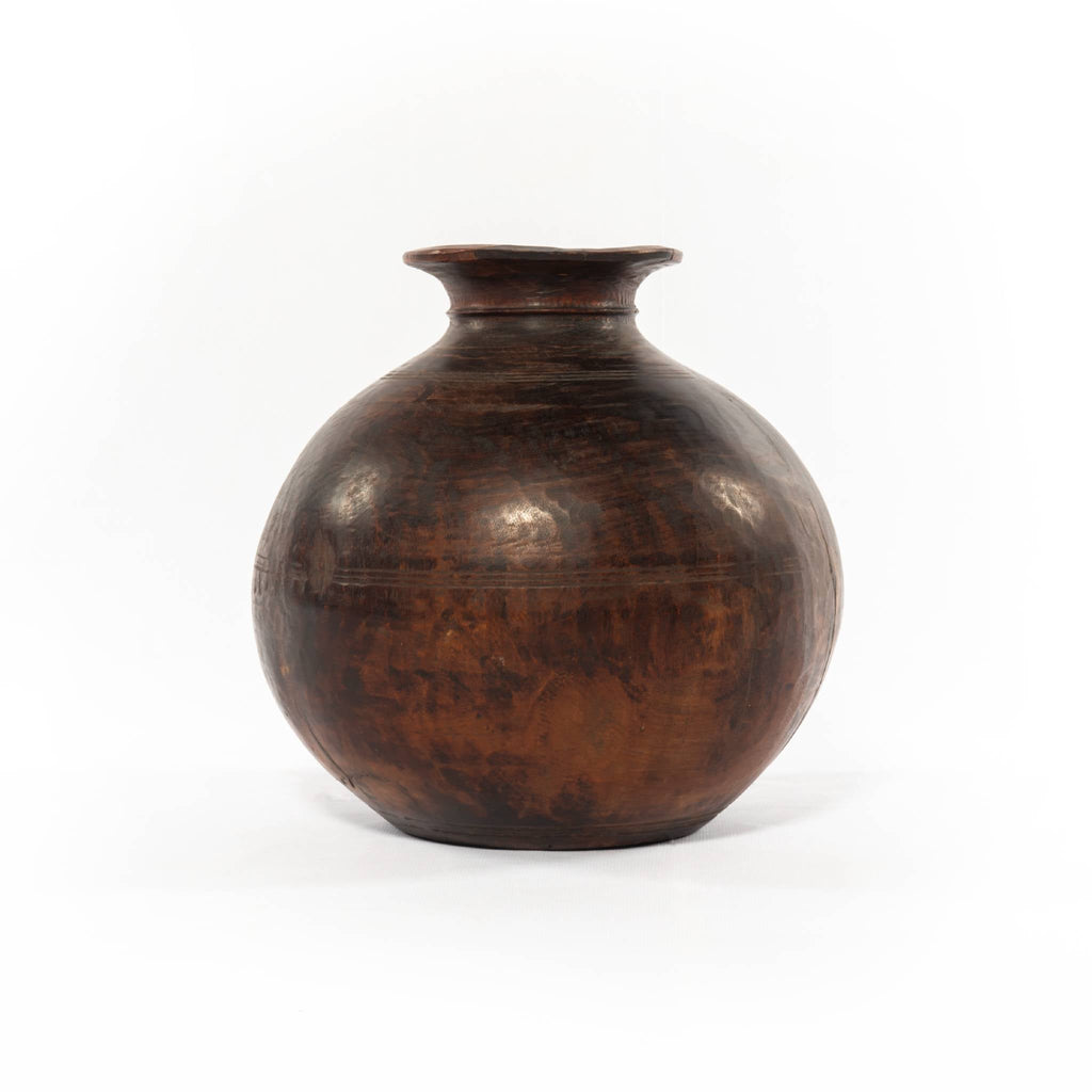 Found Wooden Jar - Sage InteriorsFHVases