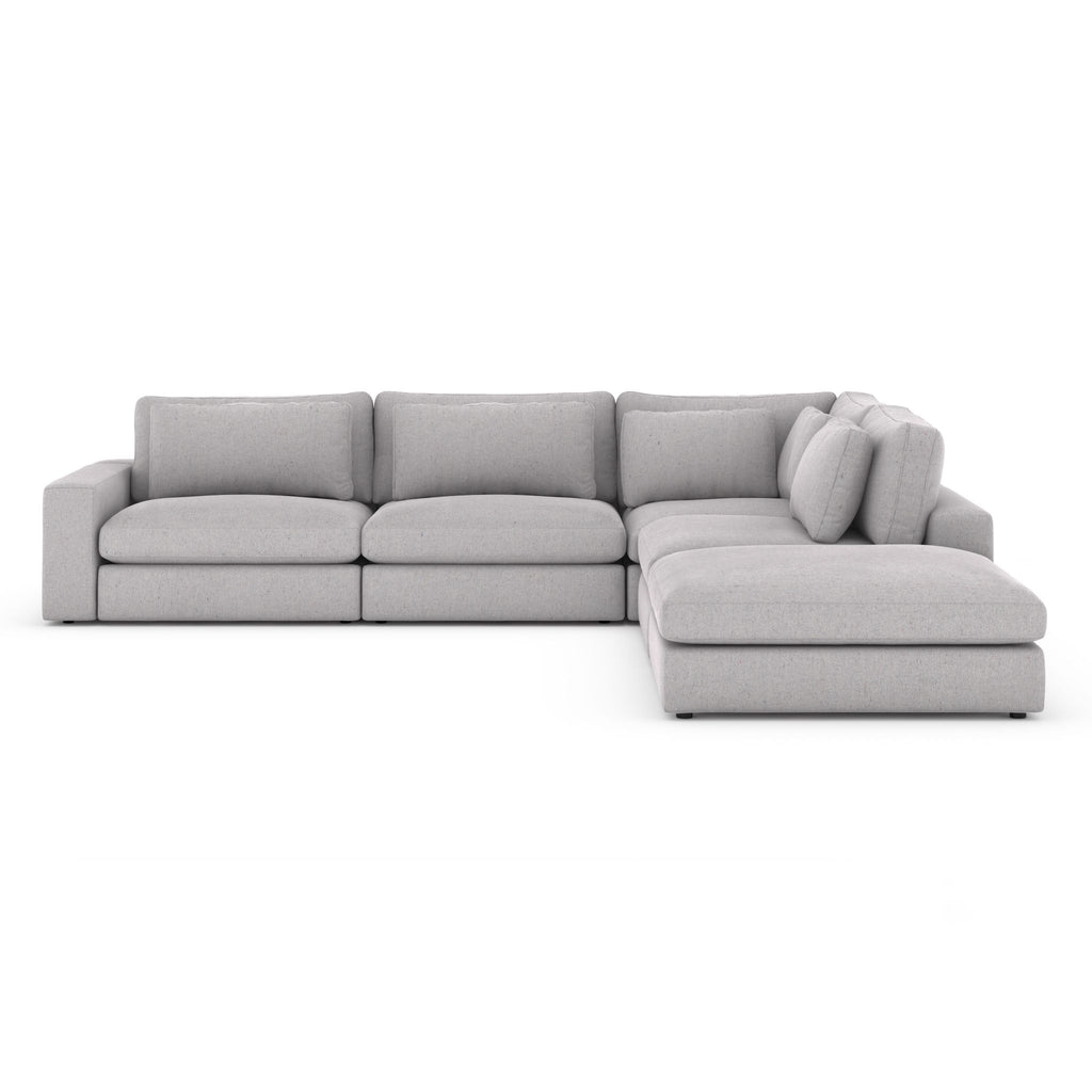 Monroe 4 PC Sectional with Ottoman