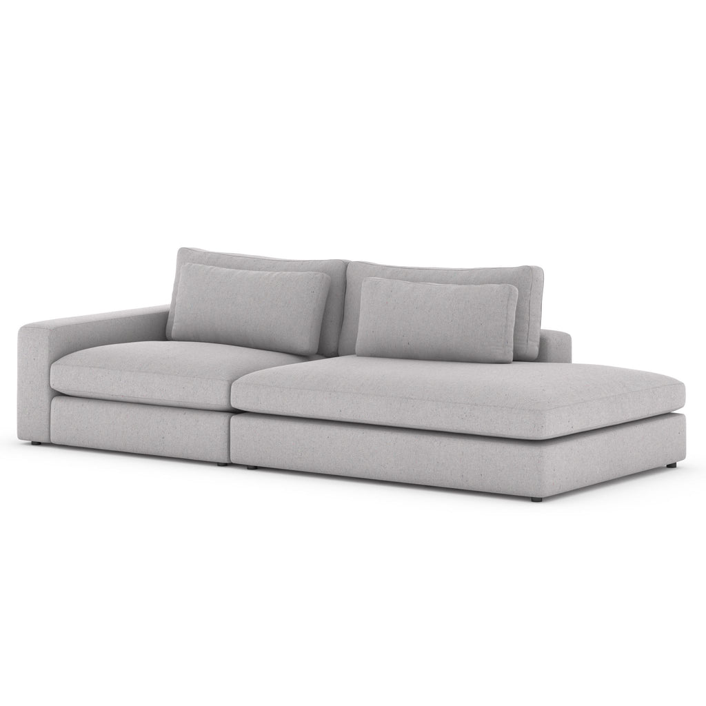 Monroe 2 PC Sectional with Bumper Chaise