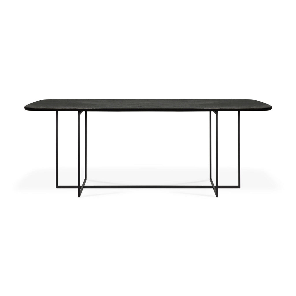 Oak Arc Black Dining Table - Sage InteriorsEthnicraftDining Table
