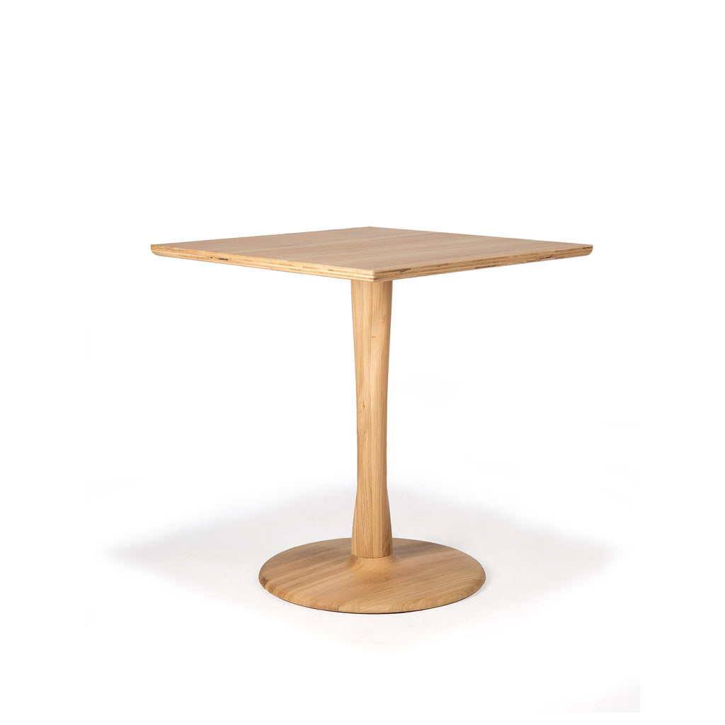 Oak Torsion Square Dining Table Delivered to you Sooner