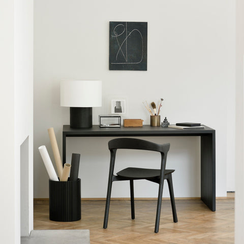 Oak U Desk - Black Delivered To You Sooner