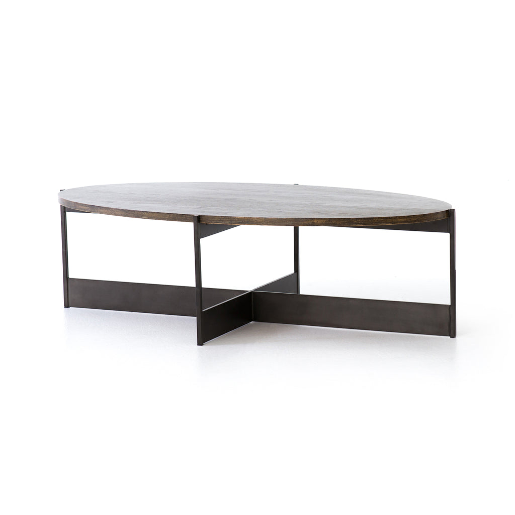 Offsetting Oval Coffee Table
