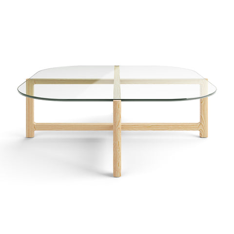 Quarry Square Coffee Table with Natural Ash Base