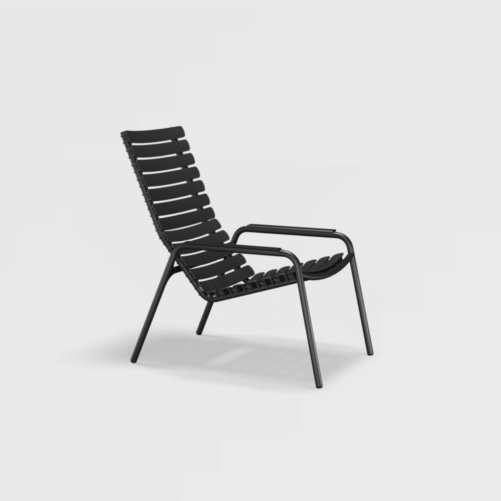 ReCLIPS Lounge Chair in Mono Color with Aluminum Armrests