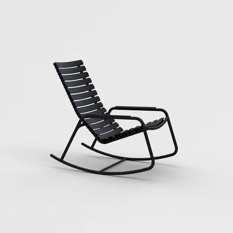 ReCLIPS Rocking Chair in Mono Color with Aluminum Armrests