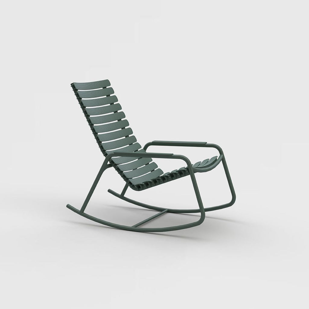 ReCLIPS Rocking Chair in Mono Color with Aluminum Armrests