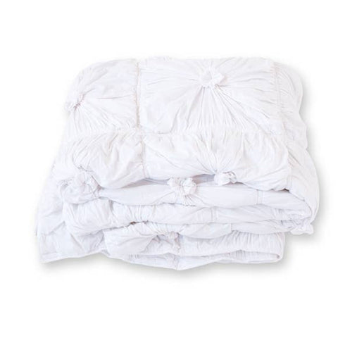 Rosette Jersey Quilt- White