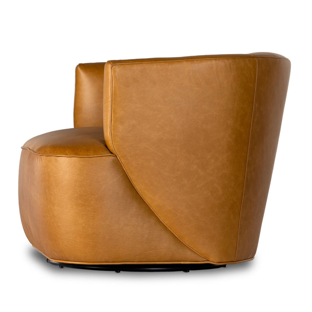 Albany Swivel Chair, Leather