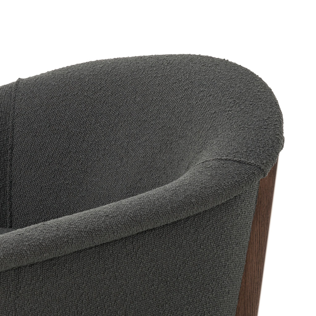 Belle Chair, Fiqa Boucle Charcoal