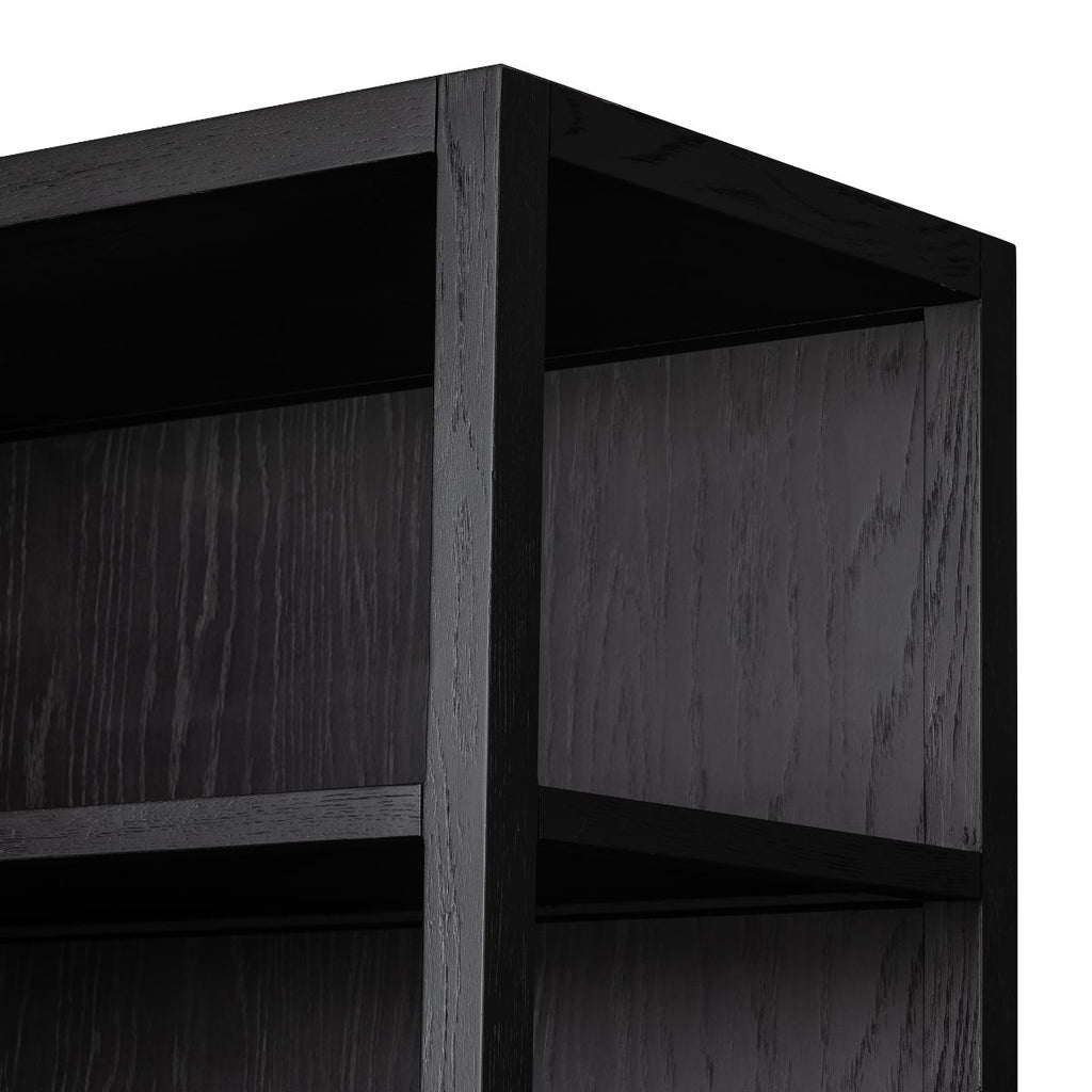 Blackwood Bookcase, Brushed Ebony Oak