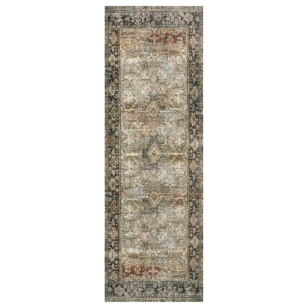 Layla Rug, Olive Charcoal