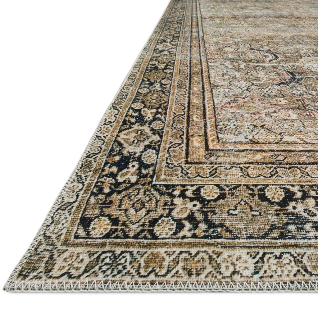 Layla Rug, Olive Charcoal
