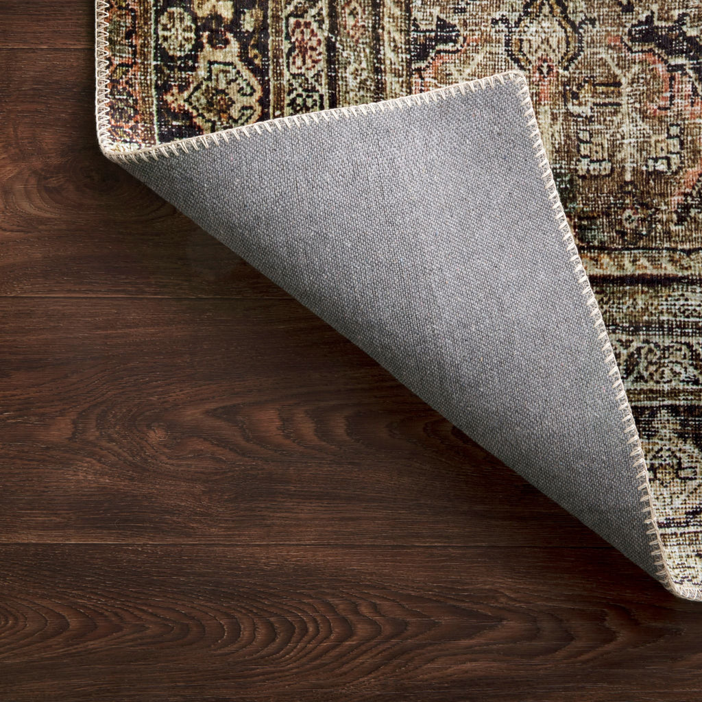 Layla Rug, Olive Charcoal